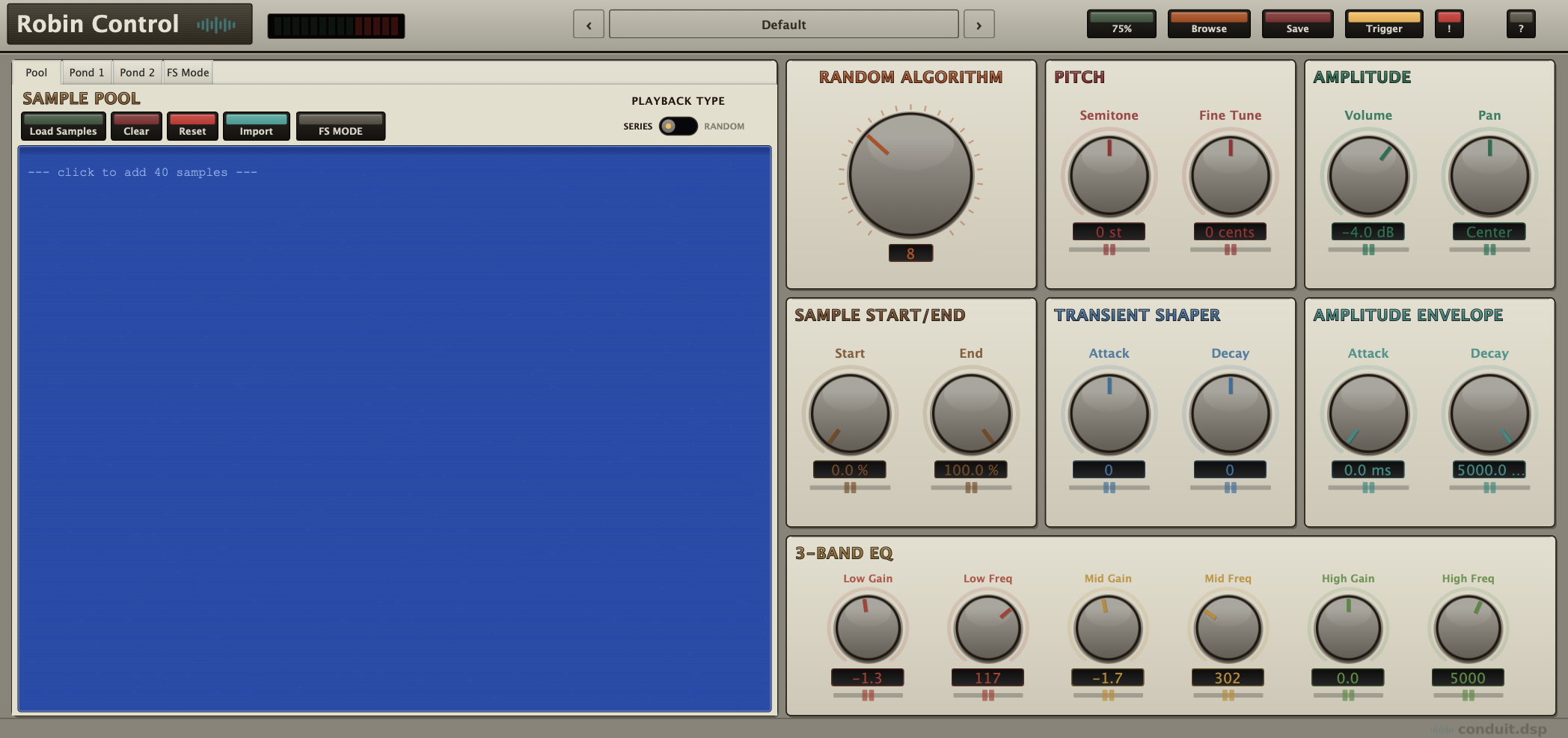 Robin Control plugin interface